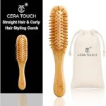 Mini Bamboo Hair Brush – Portable Detangling & Scalp Massage bamboo hair brush
