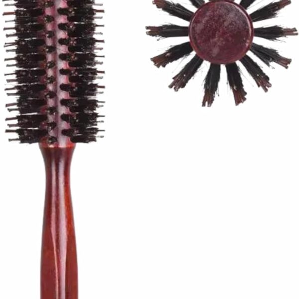 Cera Touch Hair Curler and Styling Wooden Brush – Heat-Resistant Round Brush for Blow Drying, Curling & Smoothing, Perfect Hair Curler Tool.