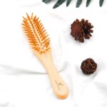 Cera Touch Mini Bamboo Hair Brush – Portable Detangling & Scalp Massage bamboo hair brush - Image 2