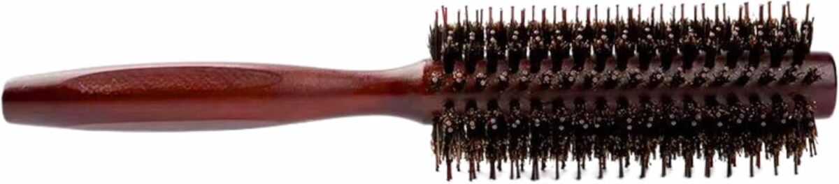 Cera Touch Hair Curler and Styling Wooden Brush – Heat-Resistant Round Brush for Blow Drying, Curling & Smoothing, Perfect Hair Curler Tool. - Image 7