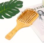 Cera Touch Bamboo HairBrush – Wooden Hair Brush for Women & Men, Anti-Frizz Detangling & Scalp Massage Hair Brush - Image 3