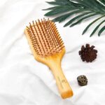 Cera Touch Bamboo HairBrush – Wooden Hair Brush for Women & Men, Anti-Frizz Detangling & Scalp Massage Hair Brush - Image 4