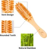 Cera Touch Mini Bamboo Hair Brush – Portable Detangling & Scalp Massage bamboo hair brush - Image 6