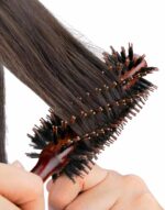 Cera Touch Hair Curler and Styling Wooden Brush – Heat-Resistant Round Brush for Blow Drying, Curling & Smoothing, Perfect Hair Curler Tool. - Image 4