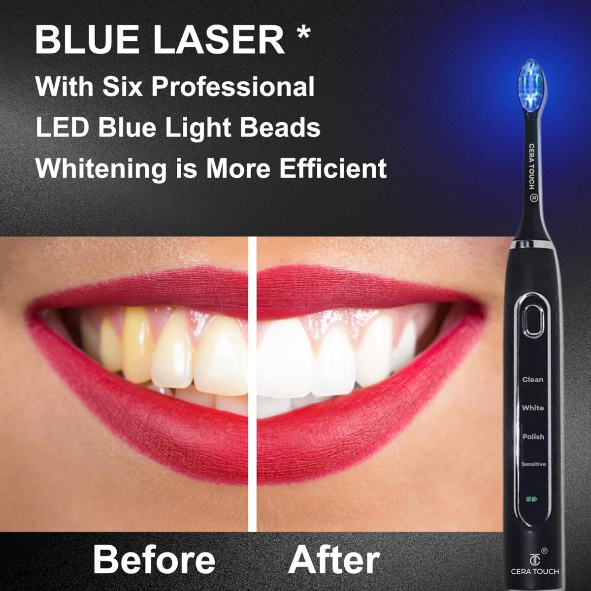 Cera Touch LED Electric Toothbrush Head – Compatible with Cera Touch LED Toothbrush, Pack of 4 Replacement Heads for Deep Clean & Effective Whitening. - Image 6